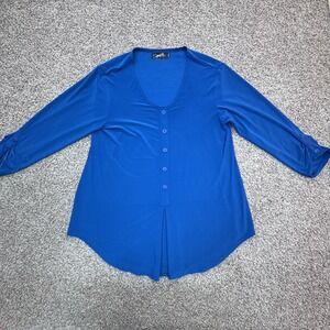 Sympli Royal Blue Long Sleeve Tunic